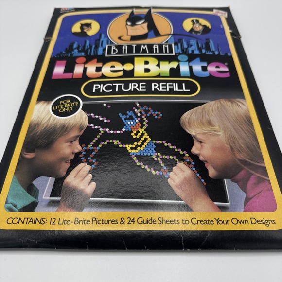 Vintage Batman Lite Brite REFILLS Milton Bradley DC‎ Comics Complete Unused 1992 - Picture 3 of 8